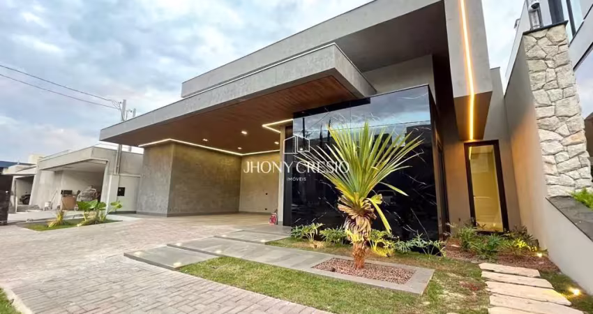 Ecogarden residence - casa no ecogarden de luxo com 3 suítes e 400m² de terreno