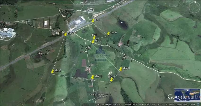 Área industrial em lorena com testada para a rodovia dutra e acesso aprovado