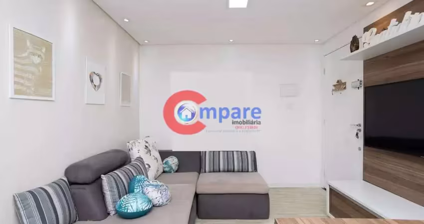 Lindo apartamento no condomíno santa tereza, 2 dormitórios, sala para dois ambientes, condomníno co