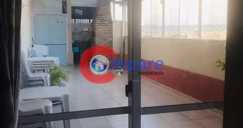 Belíssima cobertura à venda, no condomínio fatto sport faria lima, na região do cocaia, guarulhos,
