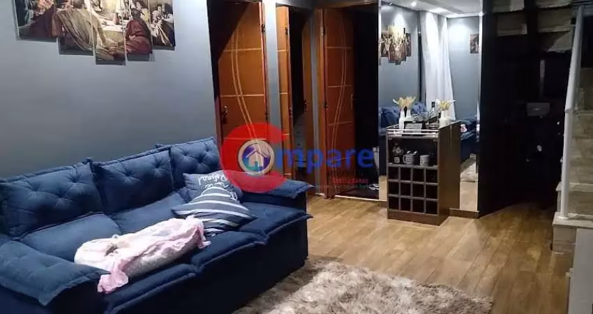 Excelente apartamento duplex  à venda,82 metros 2 dormitórios, 1 vaga - jardim são domingos, guarul