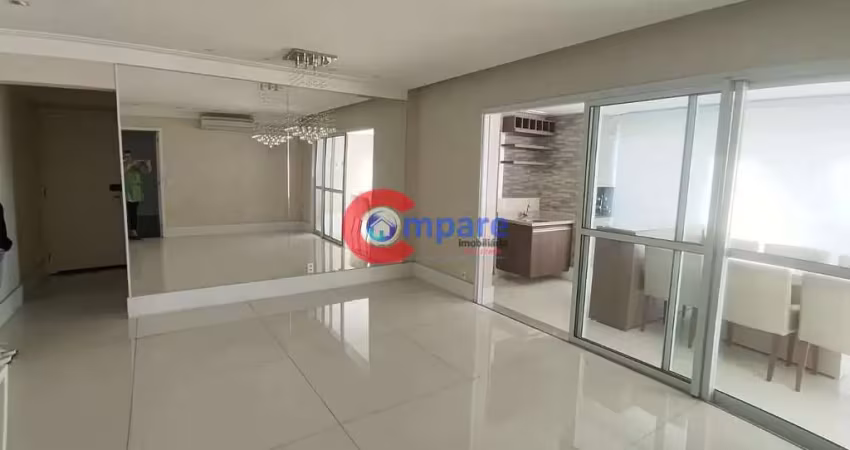 Excelente apartamento para locação, com 116 metros, 3 dormitórios, 3 suítes, 2 vagas - jardim santa