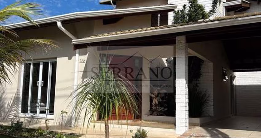 Impecável casa em condomínio à venda em Louveira-SP, no Villaggio Caprício. 3 quartos, 3 suítes, 2 salas, 5 banheiros, 4 vagas de garagem, 350,00 m².