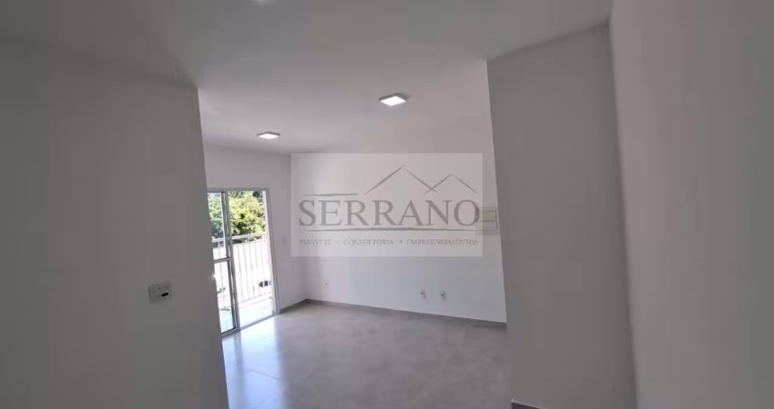 Apartamento para locação em Vinhedo-SP, Santa Claudina - 2 quartos, 1 suíte, 2 salas, 2 banheiros, 1 vaga - 48m²!