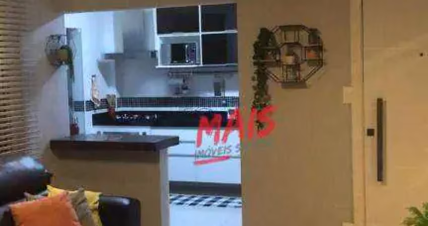 Apartamento com 2 dormitórios à venda, 90 m² - marapé - santos/sp