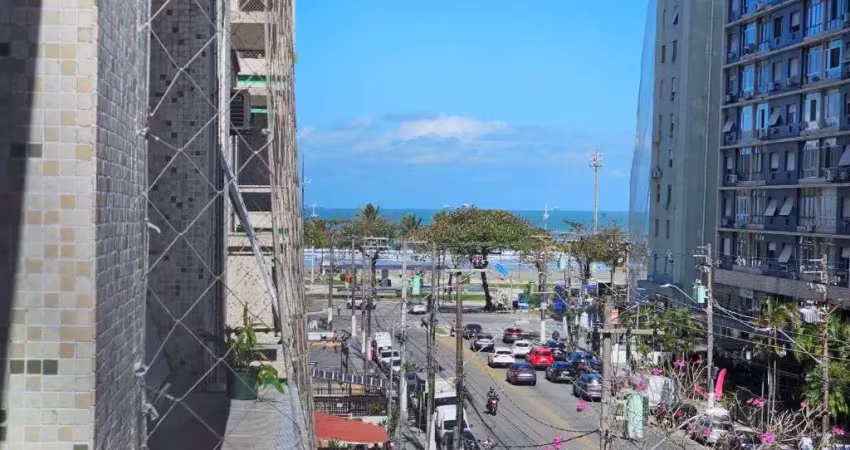 Quadra da praia com vista para o mar, 2 quartos + dependência, 70 m² por - boqueirão - santos/sp