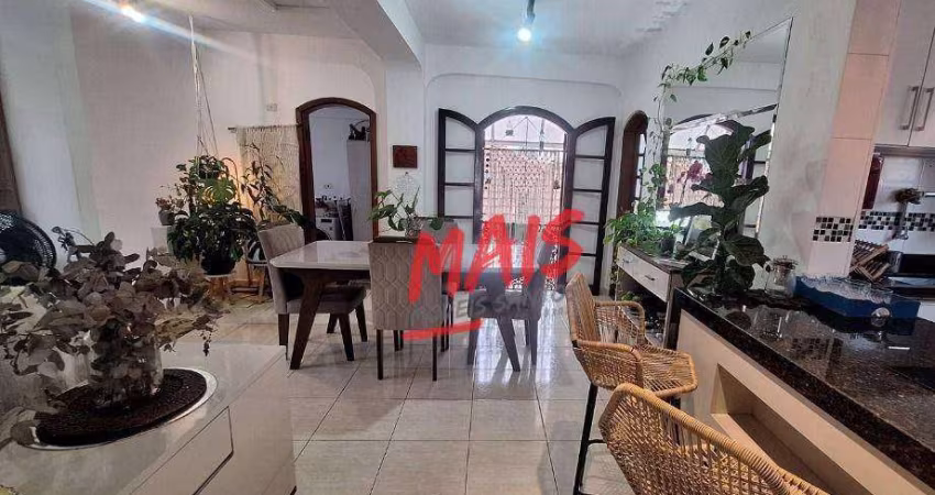 Sobrado com 3 dormitórios à venda, 90 m² por R$ 550.000,00 - Encruzilhada - Santos/SP