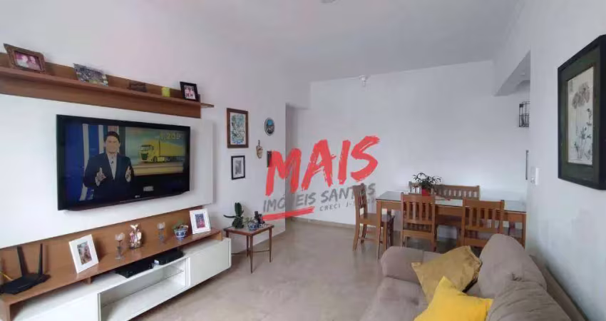Apartamento com 2 dormitórios à venda, 80 m² aparecida - santos/sp