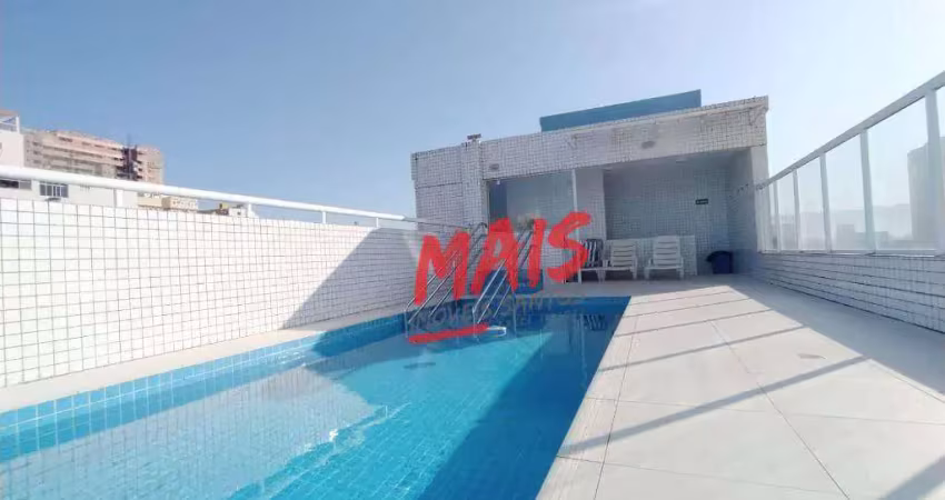 Apartamento com 1 dormitório à venda, 37 m² Boqueirão - Santos/SP