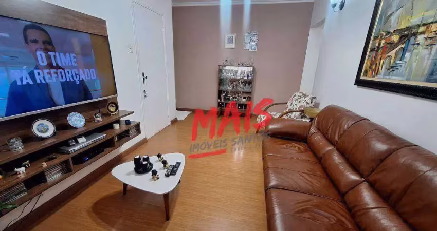 Apartamento com 3 dormitórios à venda, 121 m² - embaré - santos/sp