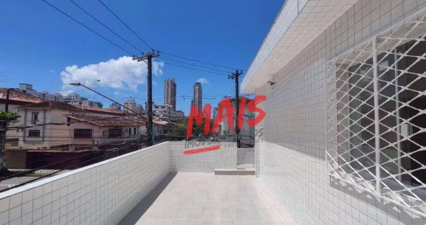Sobrado para alugar, 115 m² por r$ 3.500,00/mês - campo grande - santos/sp