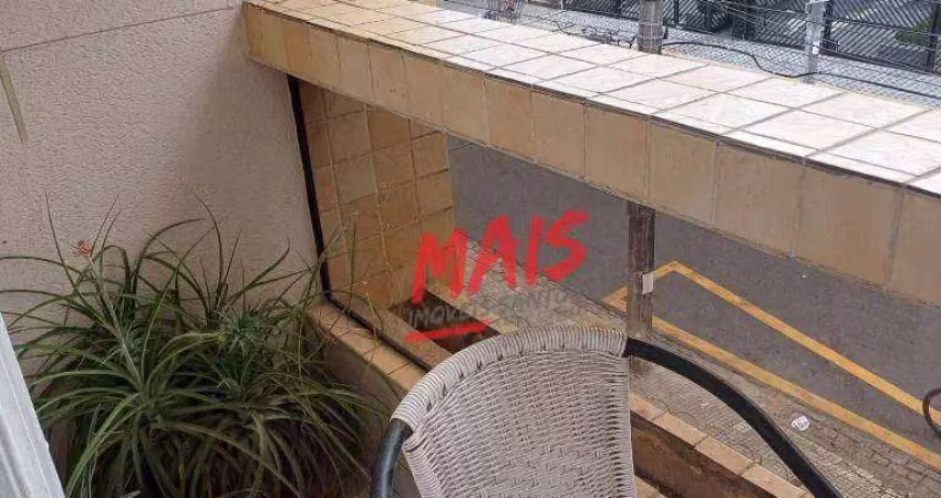 Apartamento com 2 dormitórios à venda, 60 m² - embaré - santos/sp