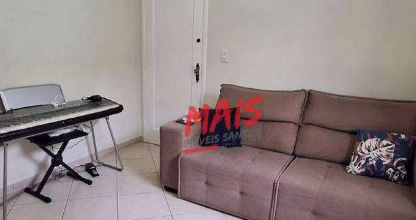 Apartamento com 1 dormitório à venda, 55 m² por R$ 275.000,00 - Marapé - Santos/SP