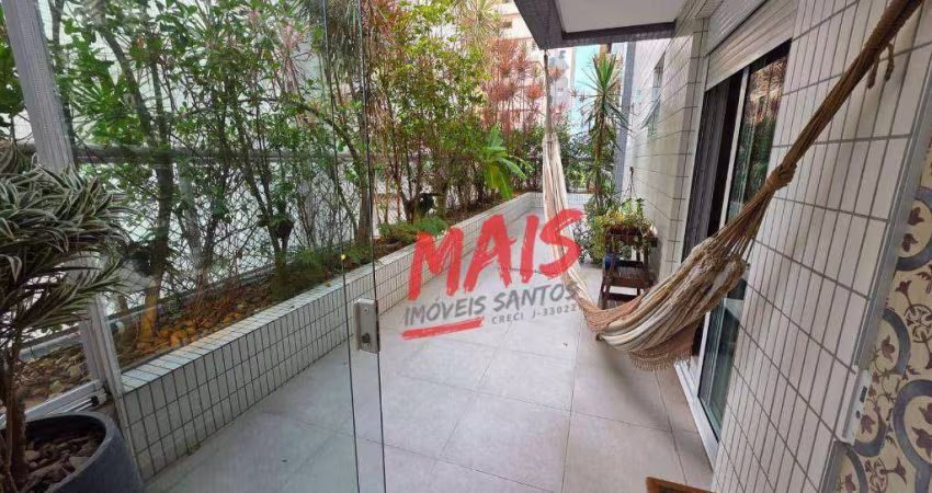 Apartamento com 3 dormitórios à venda, 217 m² - José Menino - Santos/SP