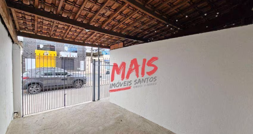 Casa com 3 dormitórios para alugar, 150 m² por  - Rádio Club - Santos/SP