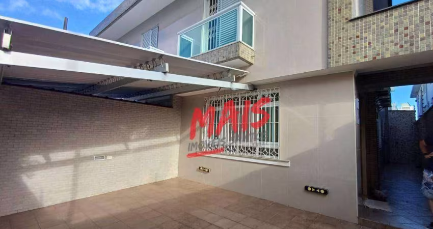 Sobrado: 3 suítes, 2 garagens, vazio!