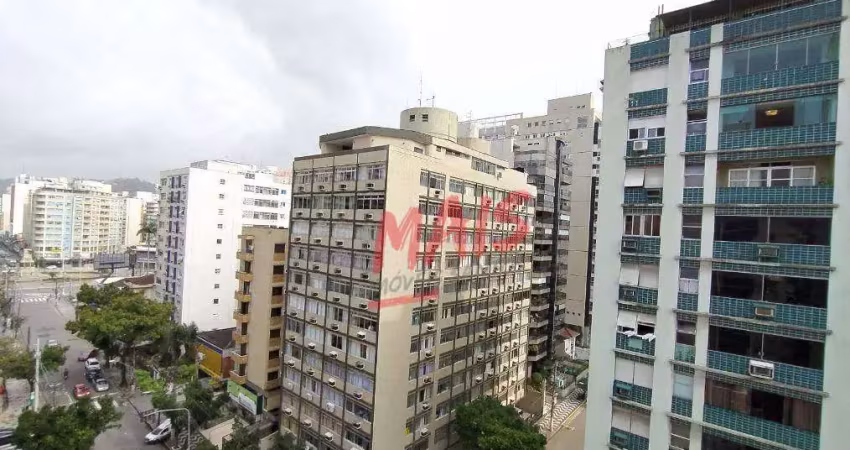 Apartamento próximo praia do Gonzaga, 1 quarto, 55 m² - Santos/SP