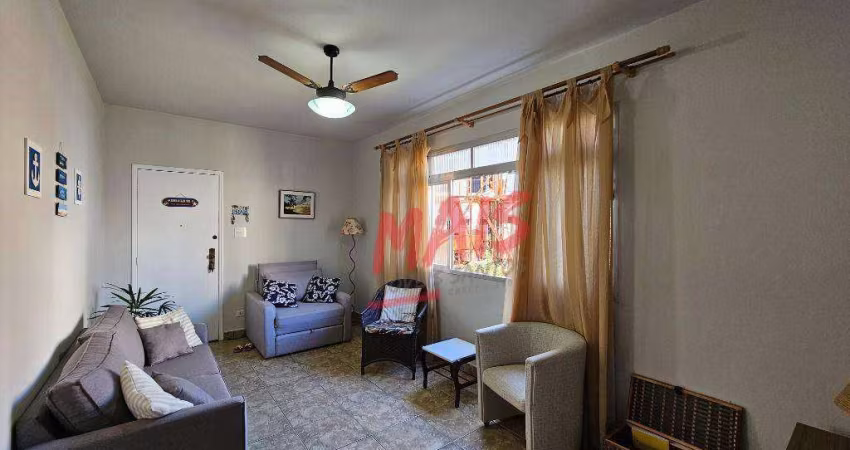 Apartamento mobiliado, com 3 quartos para alugar, 91 m² - Ponta da Praia - Santos/SP