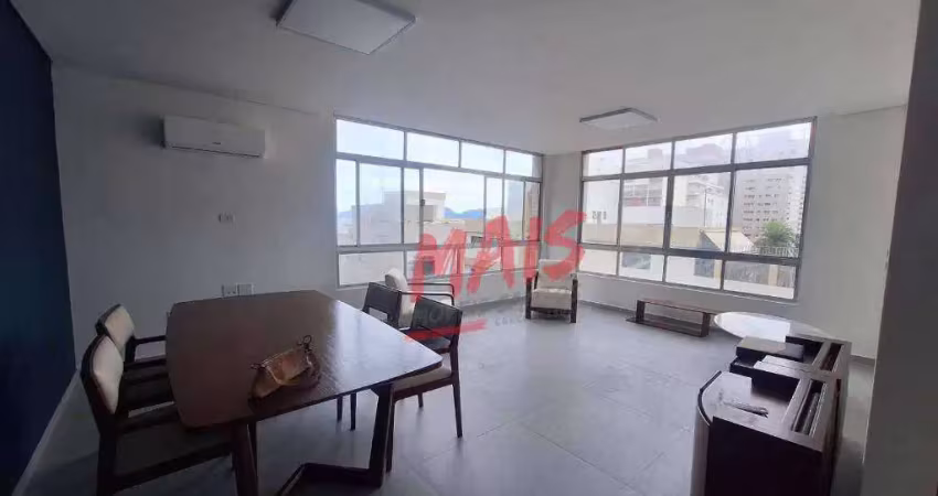 Apartamento com 2 dormitórios à venda, 107 m²  - boqueirão - santos/sp