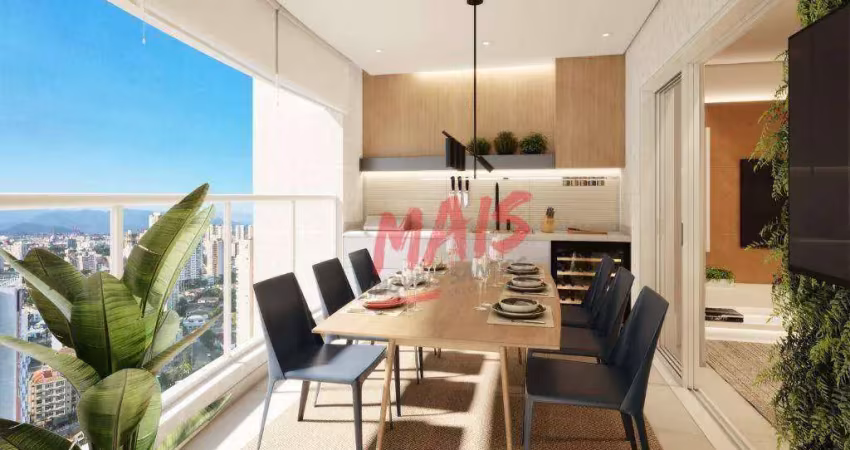 Apartamento à venda, 227 m² por r$ 3.980.000,00 - ponta da praia - santos/sp