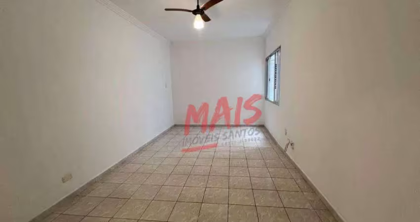 Apartamento com 1 dormitório para alugar, 52 m²  - aparecida - santos/sp