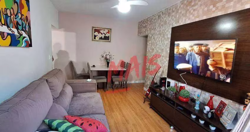 Apartamento com 2 dormitórios à venda, 88 m² por - encruzilhada - santos/sp