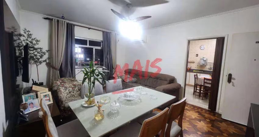 Apartamento com 2 dormitórios à venda, 76 m² - aparecida - santos/sp