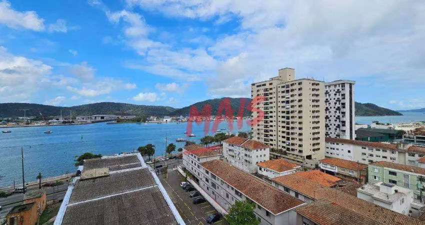 Apartamento com vista e piscina, 3 quartos, 107² m, para alugar na ponta da praia - santos/sp