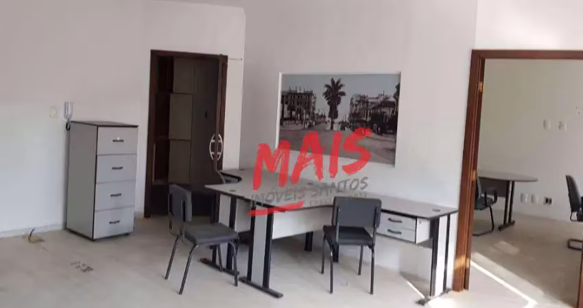 Sala comercial para locação, no centro de santos, sp