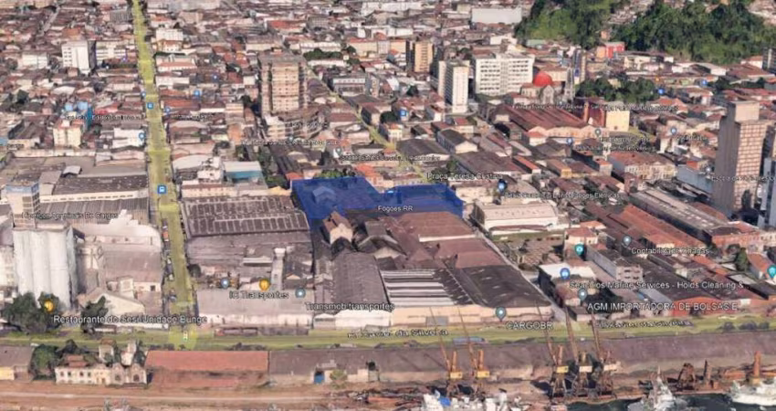 GALPÃO COMERCIAL NO CENTRO DE SANTOS ÁREA PRÓXIMA DO PORTO DE SANTOS 4200m