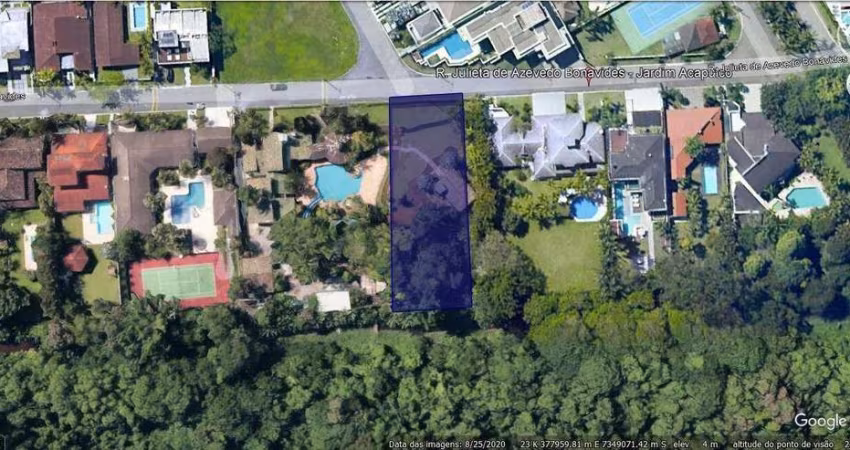 2 LOTES DE TERRENO 830 m² (20 m x 40 m + 30 m) JARDIM ACAPULCO GUARUJÁ