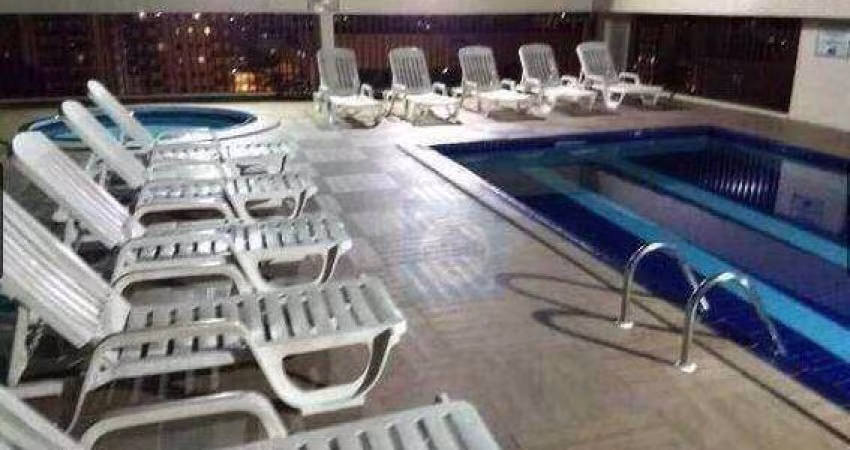 FLAT PALADIUM REFORMADO SACADA PRÉDIO COM LAZER 36 m² CENTRO SÃO VICENTE