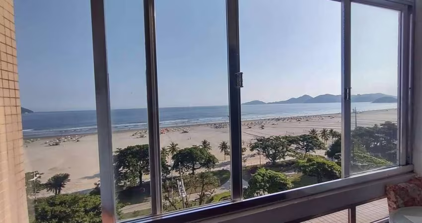 APARTAMENTO GONZAGA COM VISTA FRENTE AO MAR 3 DORMITÓRIOS