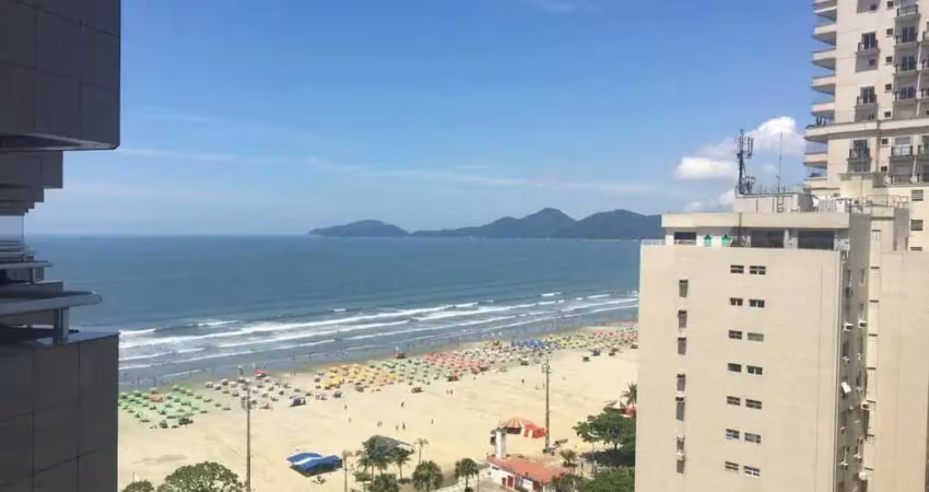 Apartamento flat vista mar com 2 quartos no boqueirão em santos/sp