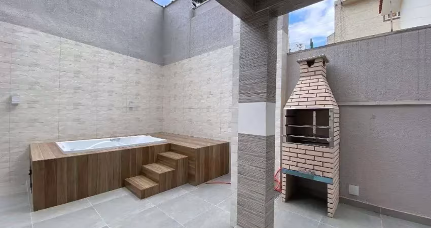Sobrado - novo à venda, 125 m² por - boqueirão - santos/sp