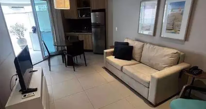 Flat com 1 dormitório à venda, 65 m² - gonzaga - santos/sp