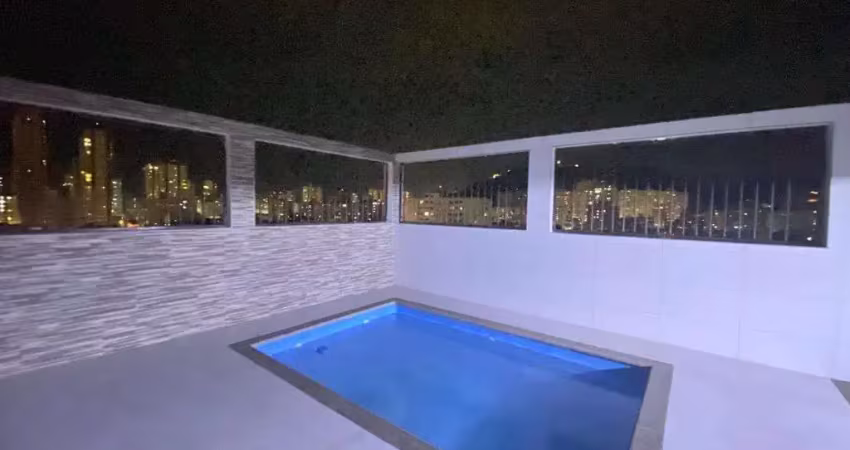 Cobertura à venda, 241 m² por r$ 1.280.000,00 - campo grande - santos/sp