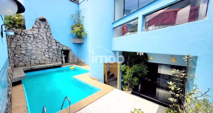 Cobertura triplex de alto padrão na ponta da praia, santos/sp – 4 suítes, piscina, espaço gourmet e 3 vagas