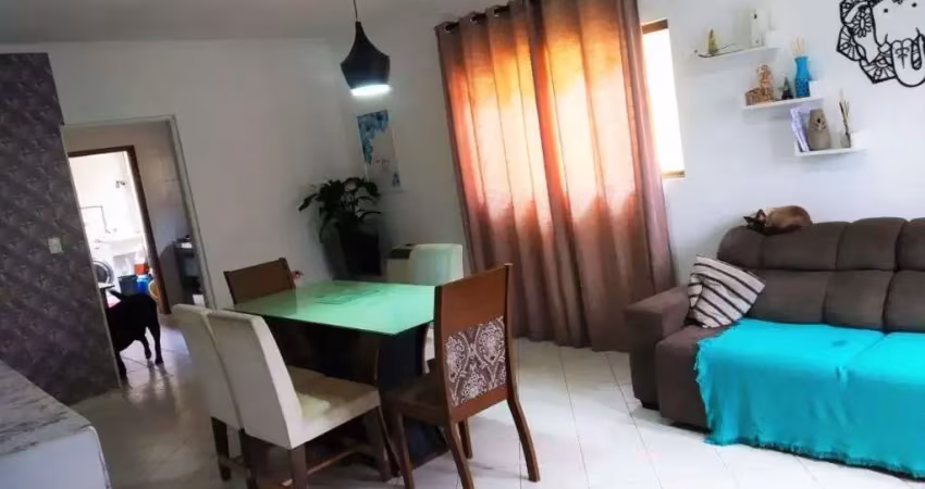 Casa sobreposta alta, 2 dormitorios, 1 vaga, à venda, 93 m² - estuário - santos/sp