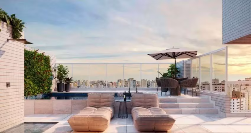 Apartamento triplex de 348 m² com 4 suítes à venda no embaré - santos/sp