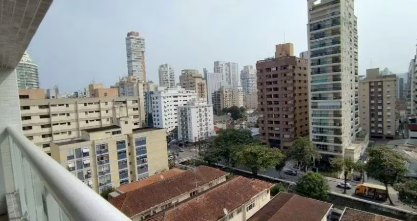Apartamento com 1 dormitório à venda, 65 m² - boqueirão - santos/sp