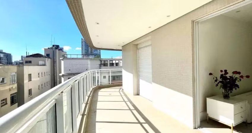 Apartamento com 2 dormitórios na quadra da praia, 92 m² - boqueirão - santos/sp