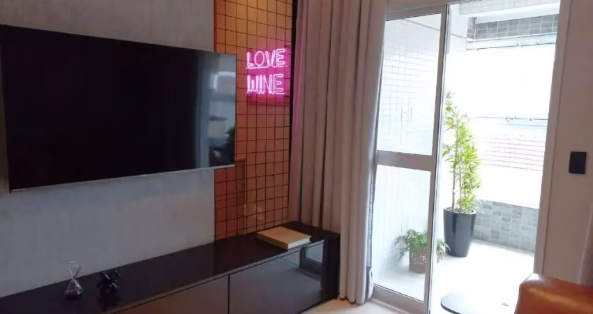 Apartamento com 1 dormitório à venda, 55 m² por r$ 637.000,00 - boqueirão - santos/sp