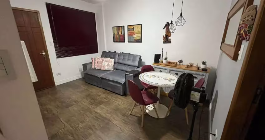 Comprar apartamento – 42 m² de 1 dormitório frente mar no gonzaga - santos/sp