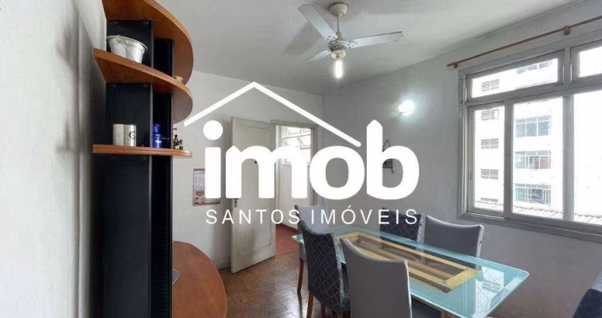 Apartamento com 2 dormitórios à venda, 90 m² por R$ 420.000 - Gonzaga - Santos/SP