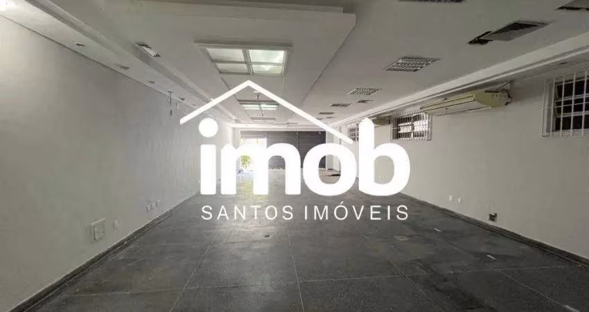 Loja comercial na vila matias, térrea, 2 vagas, 250 m²