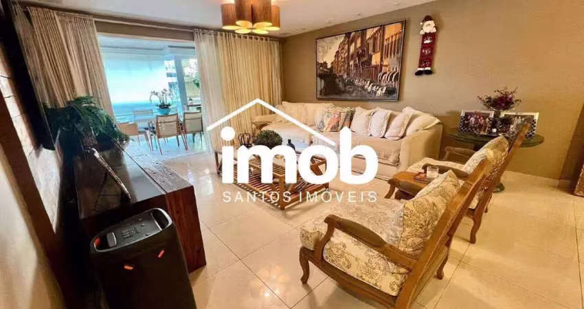 Cobertura de 3 suítes, próxima à praia, 330 m² - aparecida, santos/sp