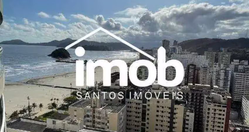 LOCAÇÃO - APARTAMENTO STUDIO MOBILIADO - COM VISTA MAR - GONZAGA - SANTOS