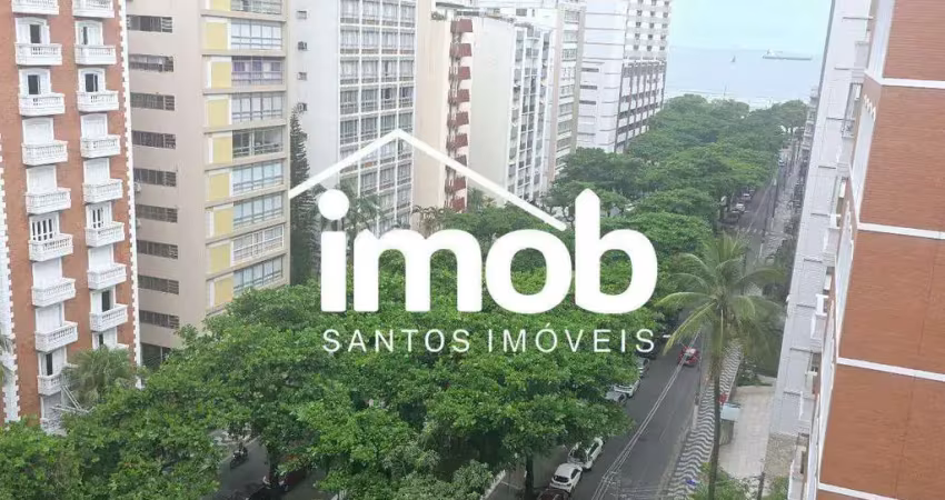 Venda - apartamento 3 dormitórios com vista livre - boqueirão - santos
