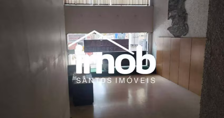 Loja térrea com mezanino à venda, 132 m² - gonzaga, santos/sp